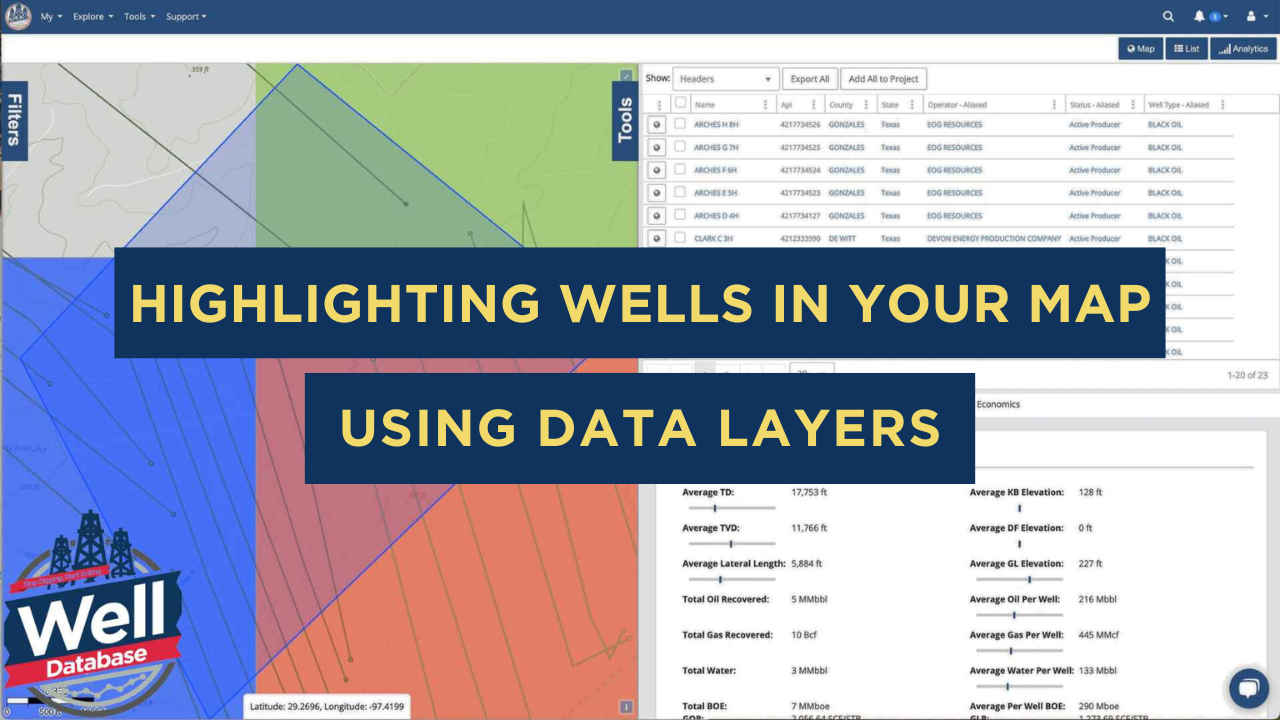 Highlighting Wells In Your Map Using Data Layers